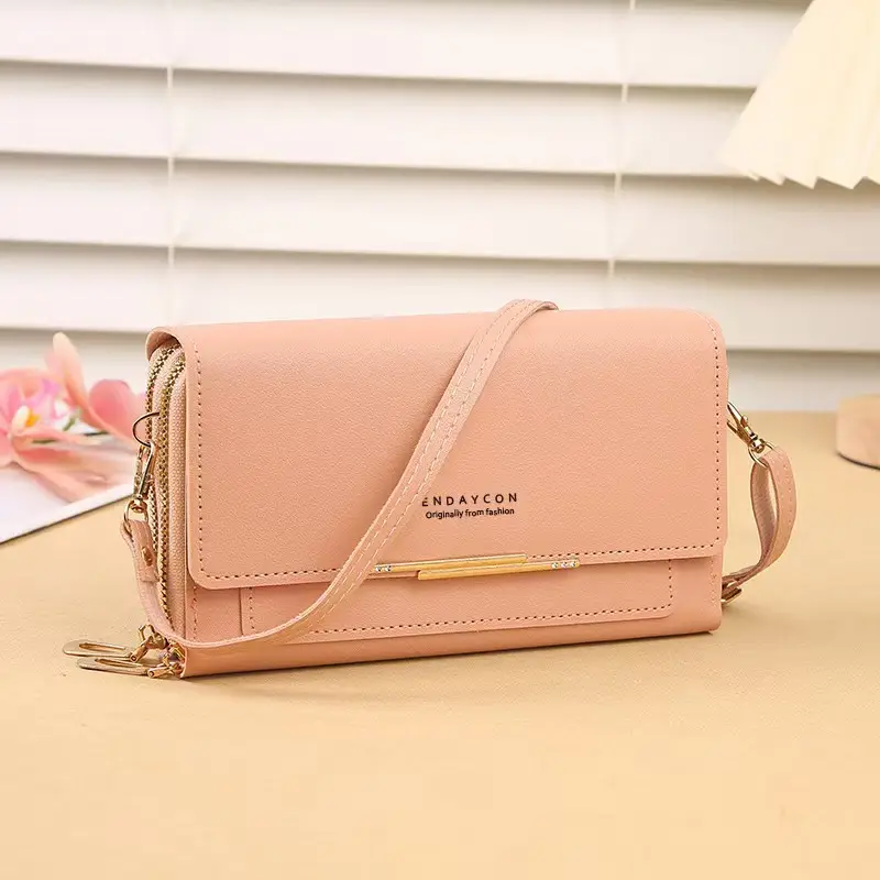 Red Women's Shoulder Crossbody Wallet Bag with Chain Strap — feature 20