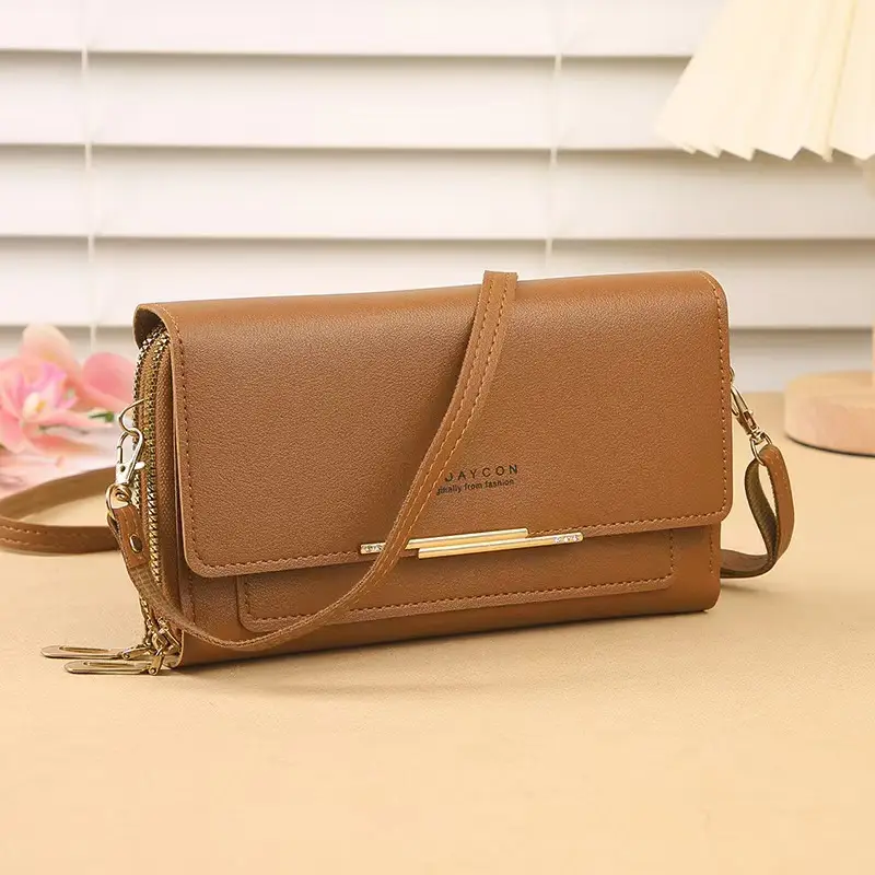 Red Women's Shoulder Crossbody Wallet Bag with Chain Strap — feature 22