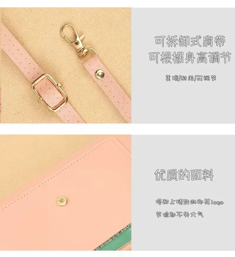 Red Women's Shoulder Crossbody Wallet Bag with Chain Strap — feature 7