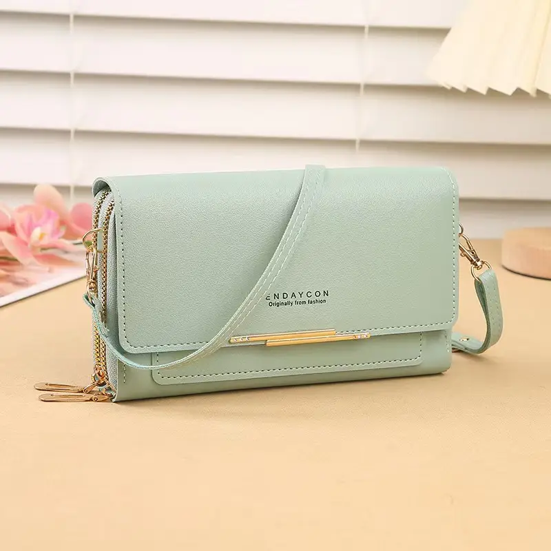 Red Women's Shoulder Crossbody Wallet Bag with Chain Strap - Image 5