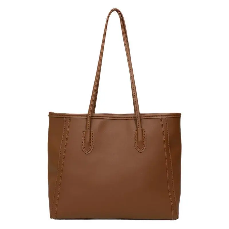 Korean Style Cream Shoulder Bag with Cute Charm - Image 13
