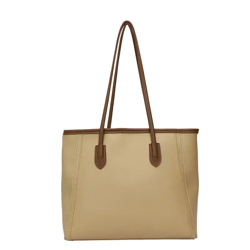 Korean Style Cream Shoulder Bag with Cute Charm - Image 14