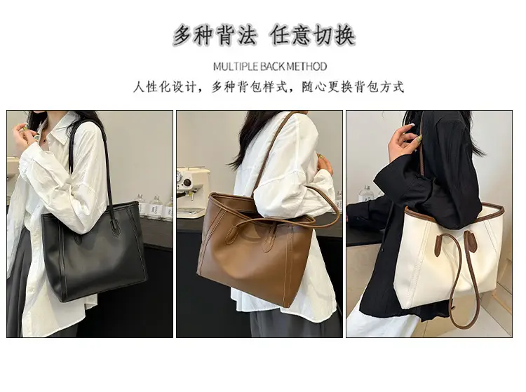 Korean Style Cream Shoulder Bag with Cute Charm — feature 10
