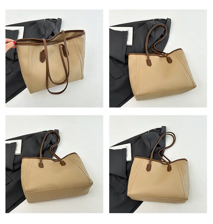 Korean Style Cream Shoulder Bag with Cute Charm — feature 11