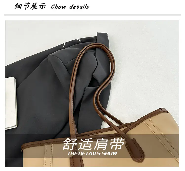 Korean Style Cream Shoulder Bag with Cute Charm — feature 4