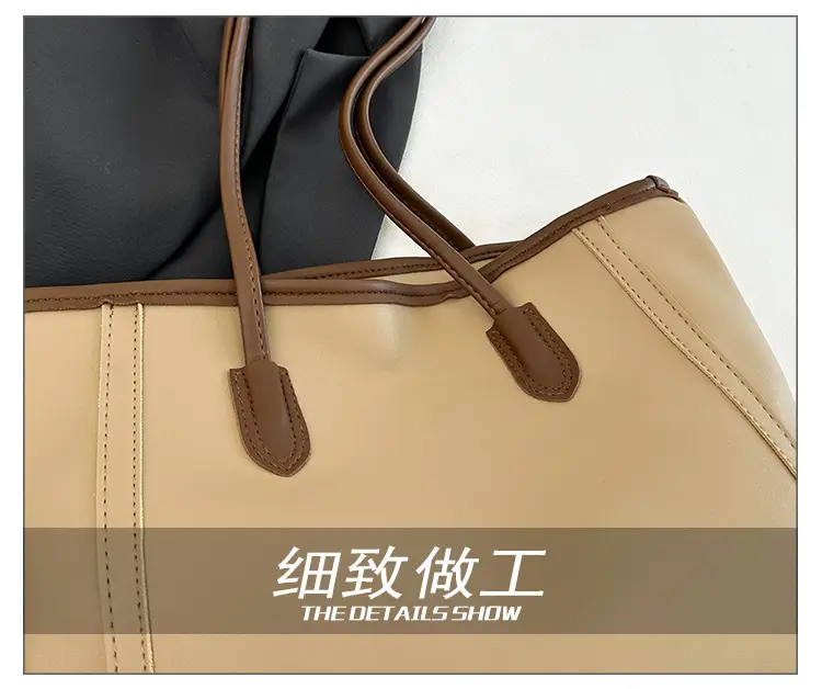 Korean Style Cream Shoulder Bag with Cute Charm — feature 5