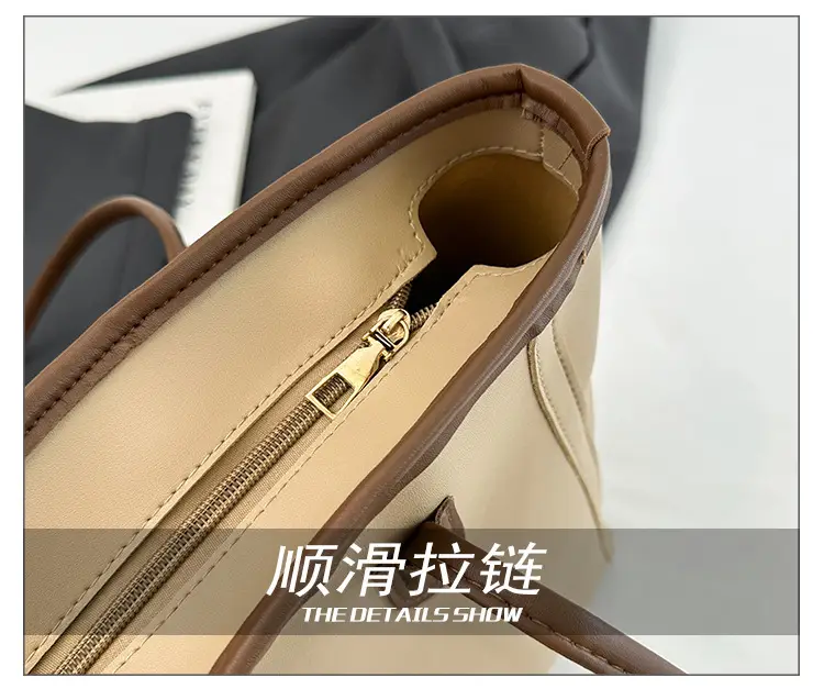 Korean Style Cream Shoulder Bag with Cute Charm — feature 6