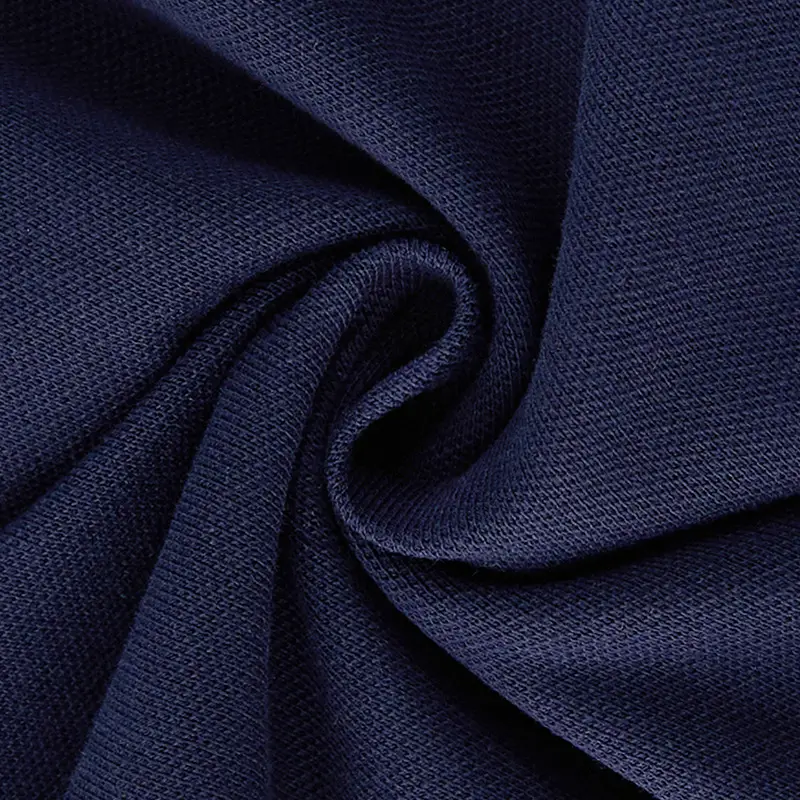 Men Polo Shirt Star Embroidered Navy Blue - Image 4