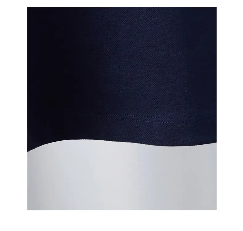 Men Polo Shirt Star Embroidered Navy Blue — feature 7