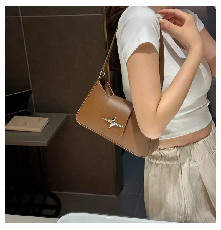 Brown Leather Armpit Bag for Women 2025 — feature 10