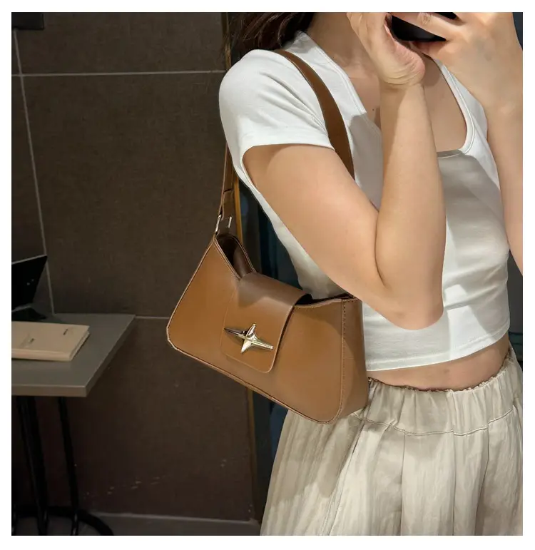 Brown Leather Armpit Bag for Women 2025 — feature 9