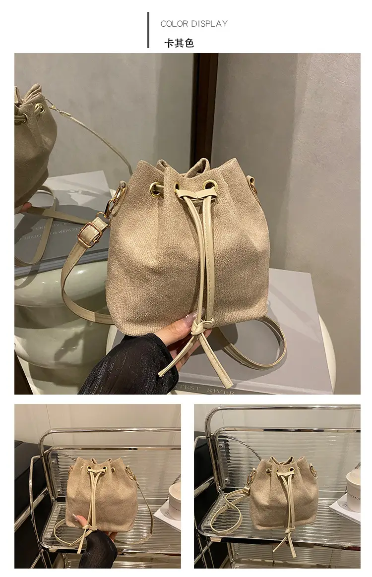 Beige Drawstring Shoulder Bag for Women 2025 — feature 15