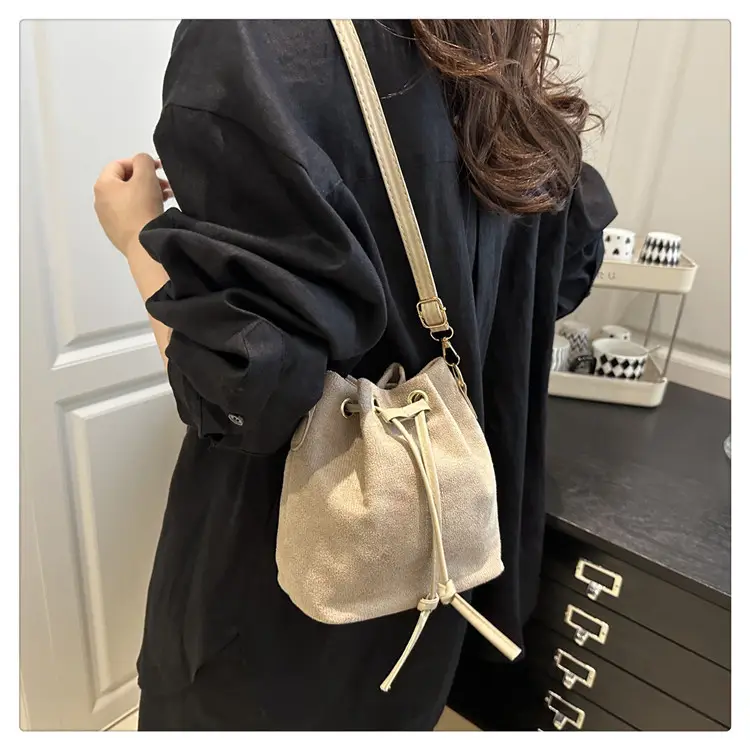 Beige Drawstring Shoulder Bag for Women 2025 — feature 16