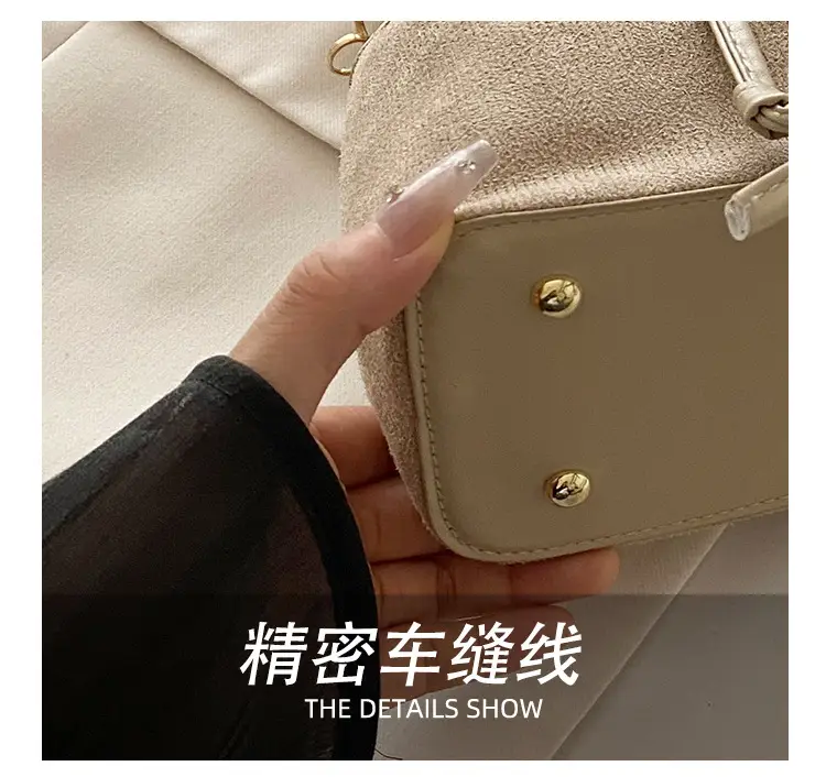 Beige Drawstring Shoulder Bag for Women 2025 — feature 7