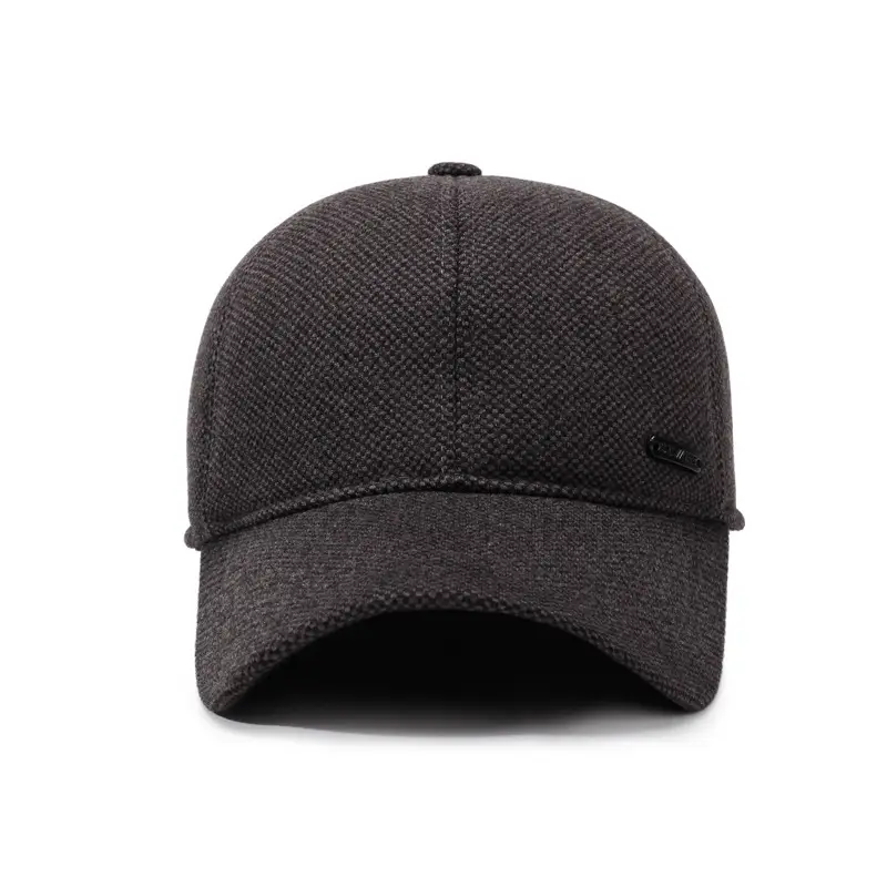 Men Woolen Winter Cap Black Ear Protection - Image 5