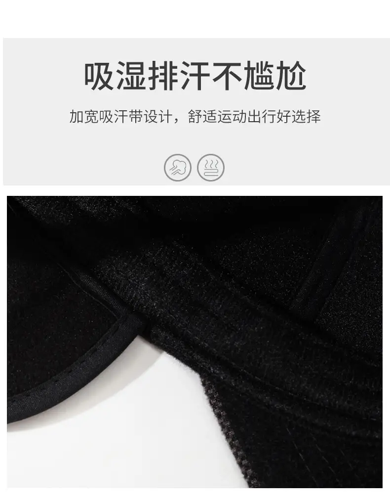 Men Woolen Winter Cap Black Ear Protection — feature 3