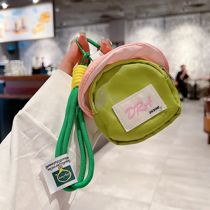 Cute Mini Bag Mushroom Coin Purse Headphone Bag Portable Hook Storage Coin Small School Bag Mobile Phone Pendant Short Rope — feature 11
