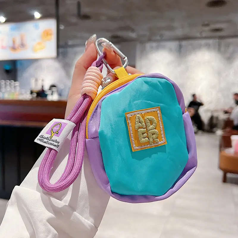 Cute Mini Bag Mushroom Coin Purse Headphone Bag Portable Hook Storage Coin Small School Bag Mobile Phone Pendant Short Rope — feature 12