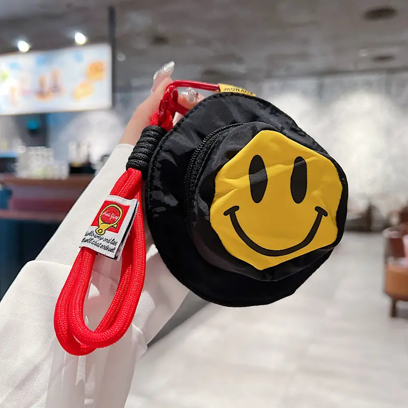 Cute Mini Bag Mushroom Coin Purse Headphone Bag Portable Hook Storage Coin Small School Bag Mobile Phone Pendant Short Rope — feature 8