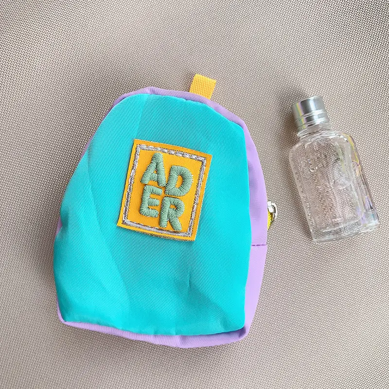 Cute Mini Bag Mushroom Coin Purse Headphone Bag Portable Hook Storage Coin Small School Bag Mobile Phone Pendant Short Rope