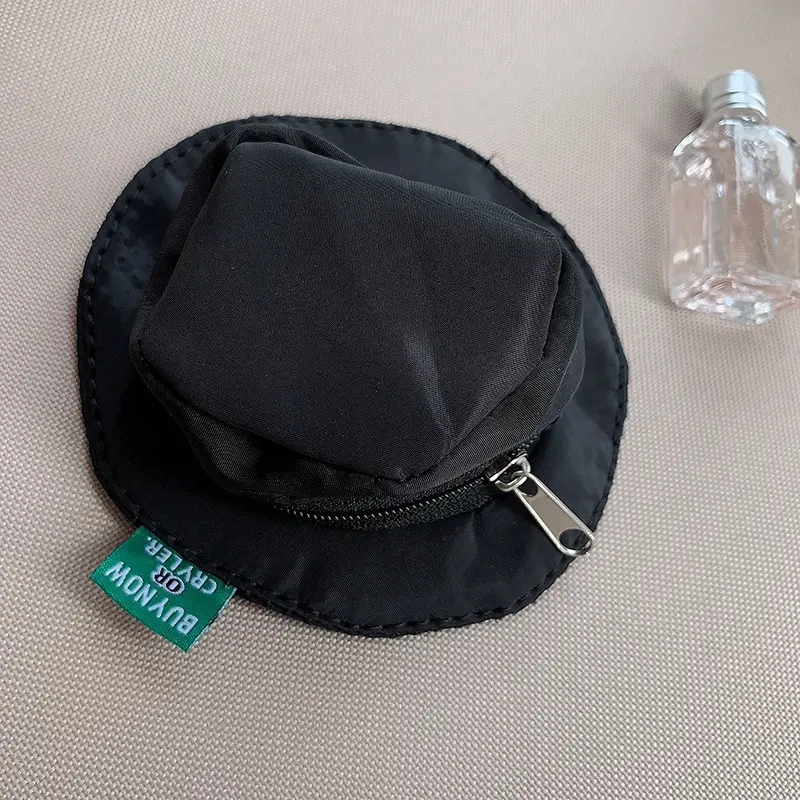 Cute Mini Bag Mushroom Coin Purse Headphone Bag Portable Hook Storage Coin Small School Bag Mobile Phone Pendant Short Rope