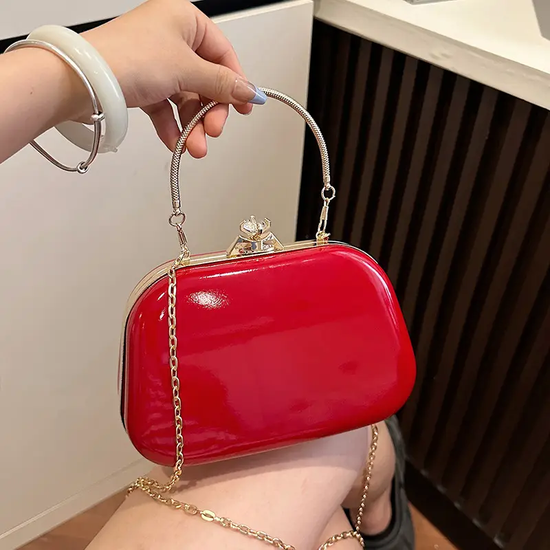 Red Mirror PU Handbag for Women 2025 - Image 2