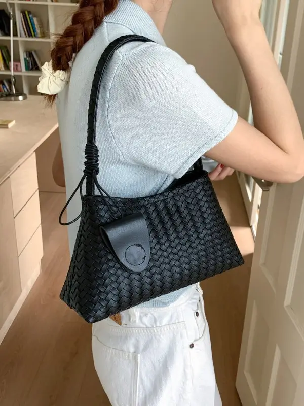 Retro Woven Commuter Bag Women Shoulder Bag 2025 - Image 8