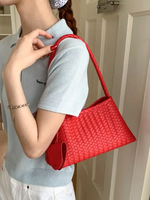Retro Woven Commuter Bag Women Shoulder Bag 2025 - Image 9