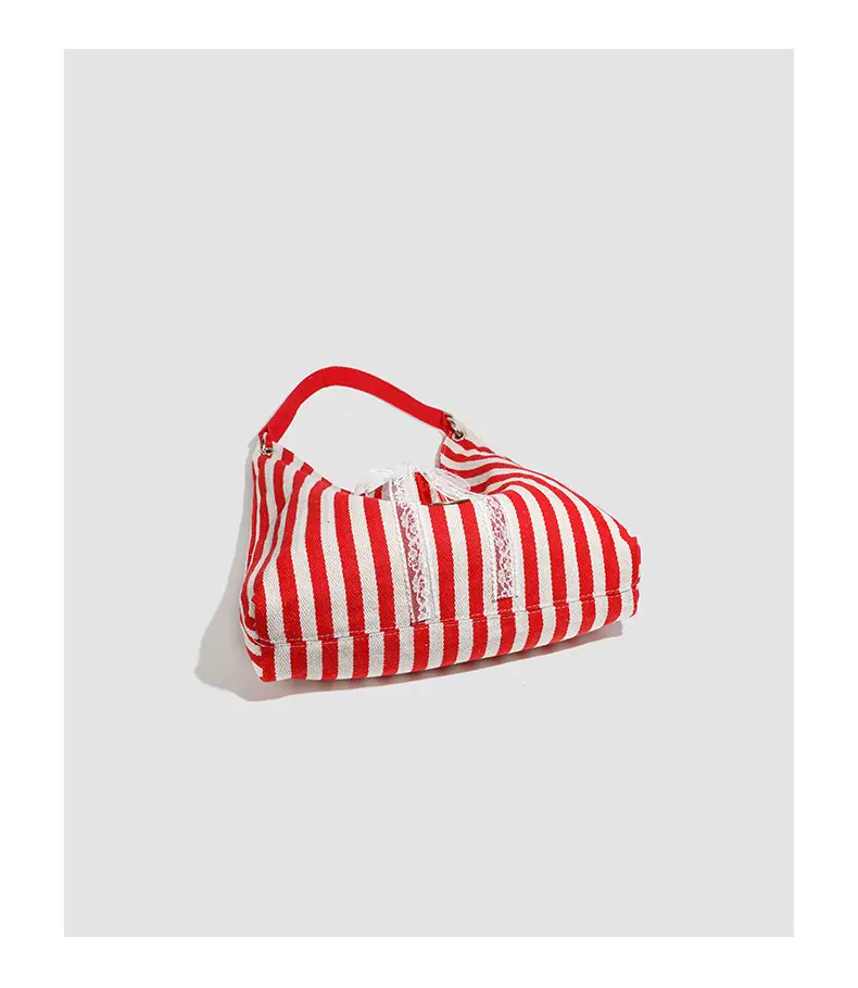 Red Striped Women's Shoulder Bag 2026 New Korean Style — feature 20