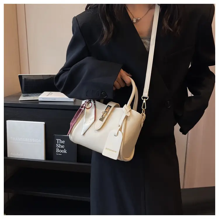 Stylish Cream Textured Shoulder Bag for Women — feature 21