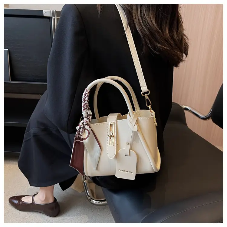 Stylish Cream Textured Shoulder Bag for Women — feature 22