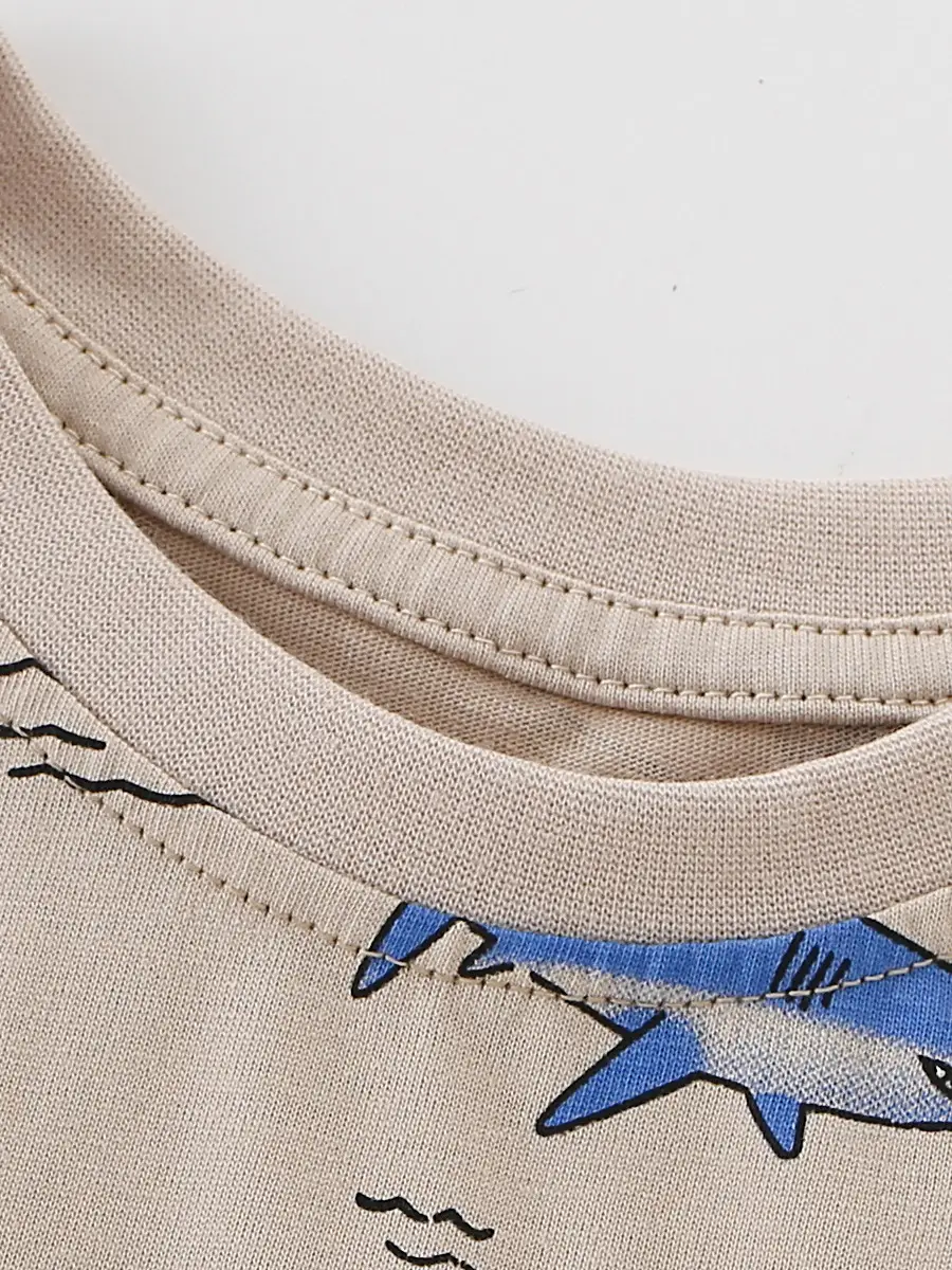 Forest Kingdom Kids T-Shirt Blue Dolphin Print - Image 4
