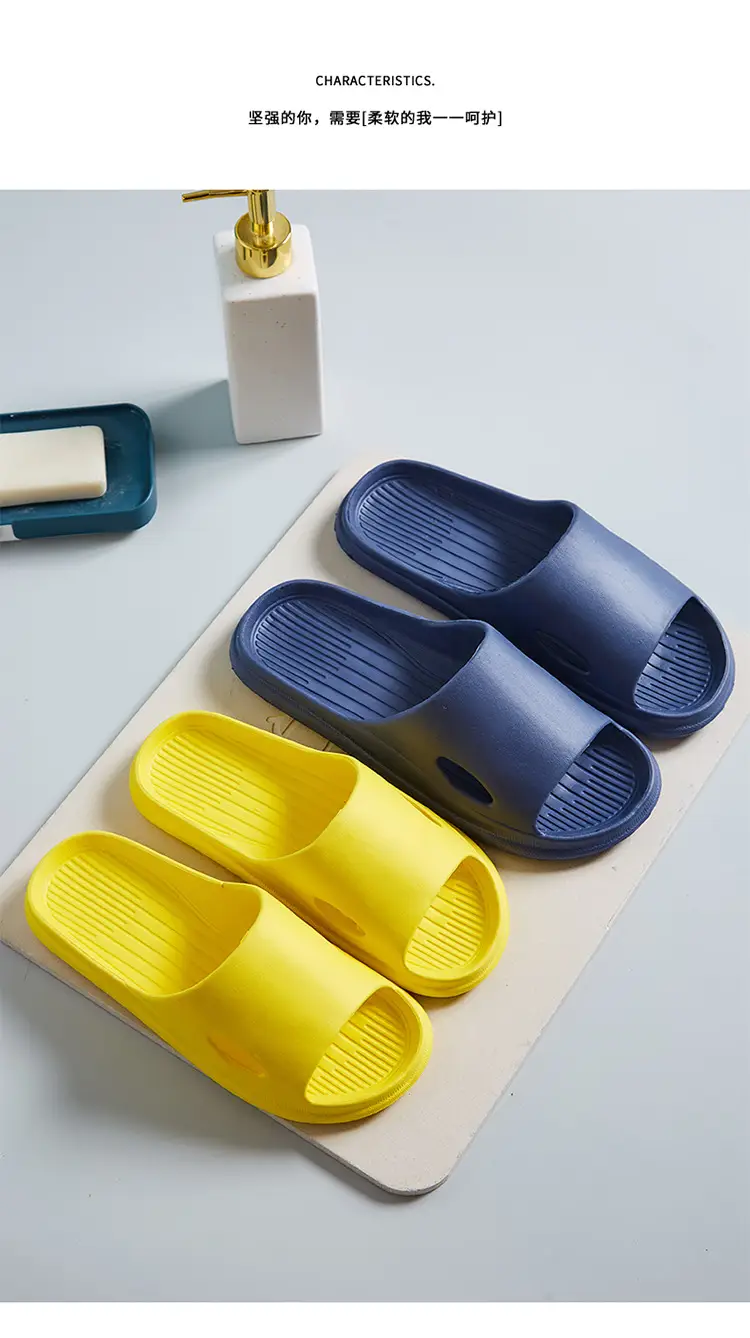 Indoor Home Slippers for Men Eva Household Thick-Soled Slippers for Couples Bathing Non-Slip Anti-Odor Comfortable Lightweight Sandals for Women — feature 10