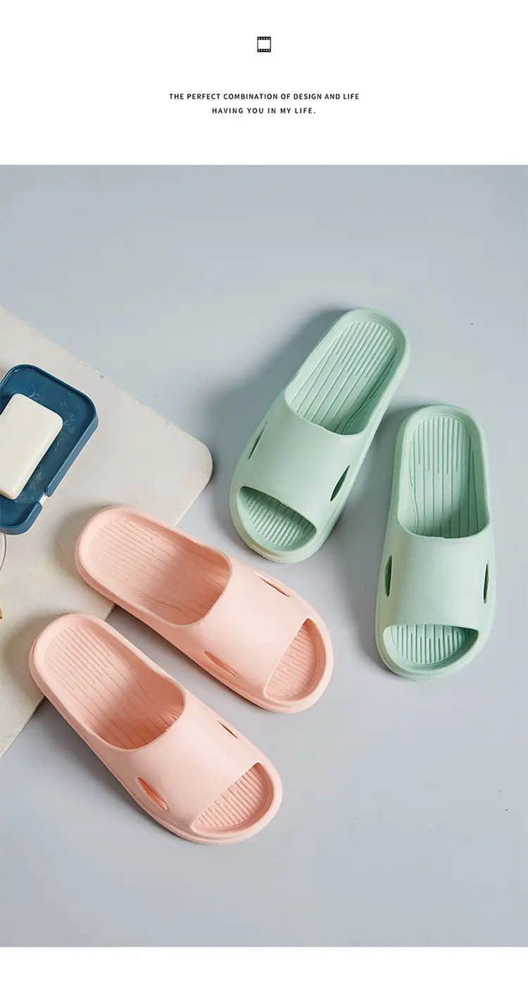 Indoor Home Slippers for Men Eva Household Thick-Soled Slippers for Couples Bathing Non-Slip Anti-Odor Comfortable Lightweight Sandals for Women — feature 12