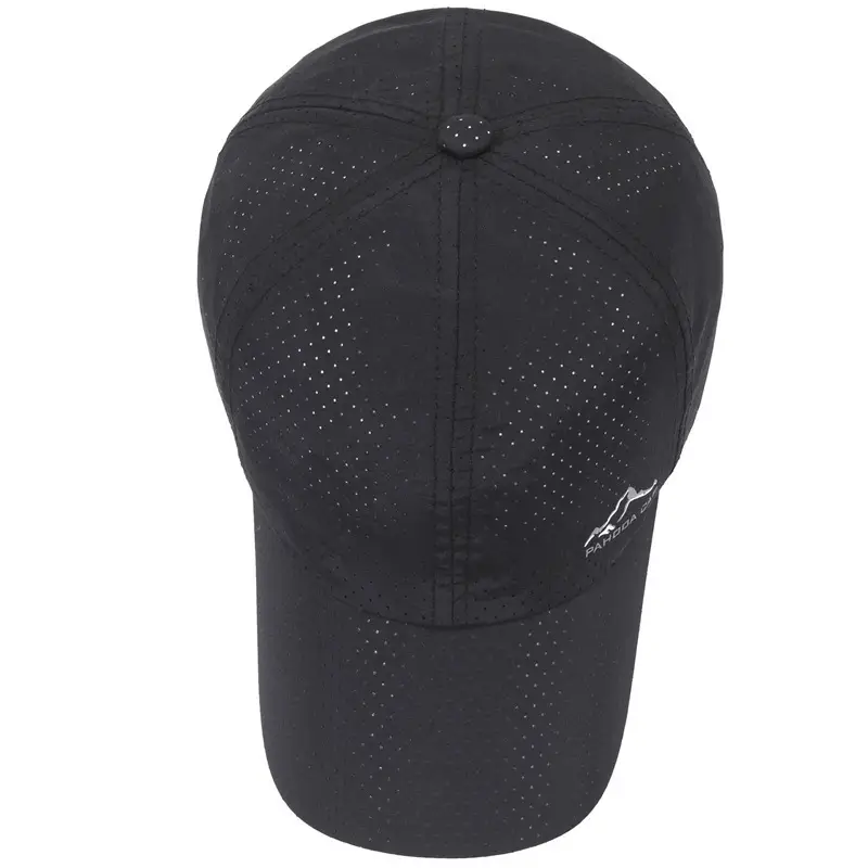 Black Quick-Dry Sports Running Cap Sun Protection - Image 9