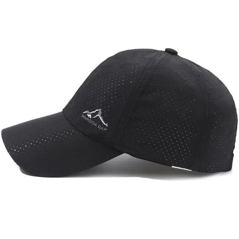 Black Quick-Dry Sports Running Cap Sun Protection - Image 10