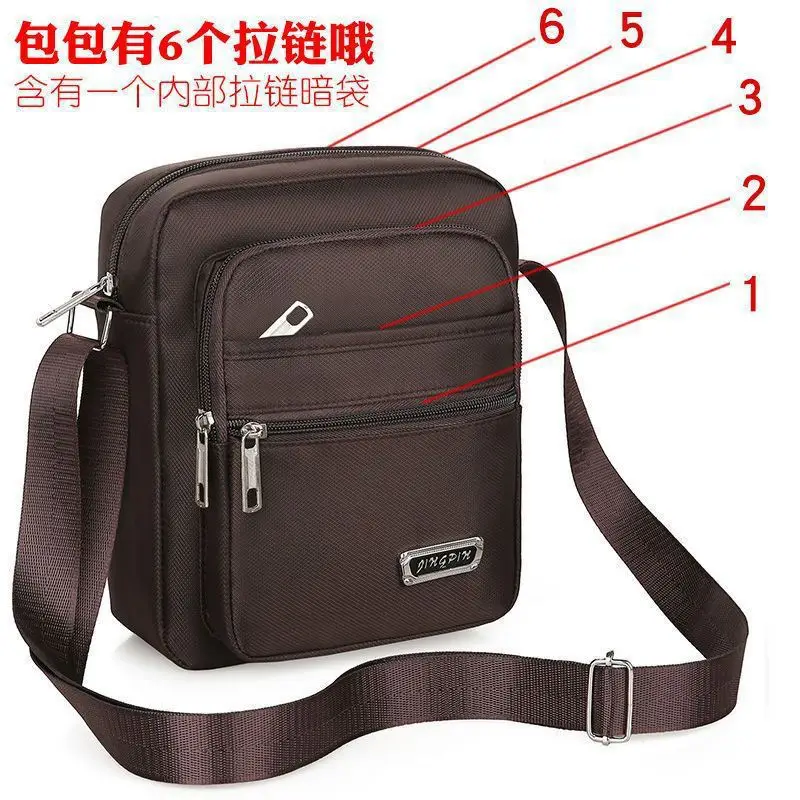 Men's Waterproof Crossbody Bag with 6 Latches - Image 11