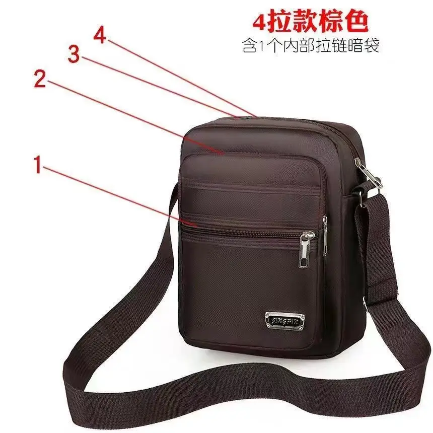 Men's Waterproof Crossbody Bag with 6 Latches - Image 3