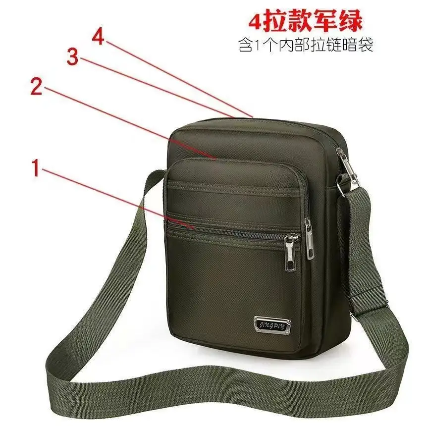 Men's Waterproof Crossbody Bag with 6 Latches - Image 4