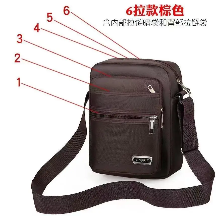 Men's Waterproof Crossbody Bag with 6 Latches - Image 7