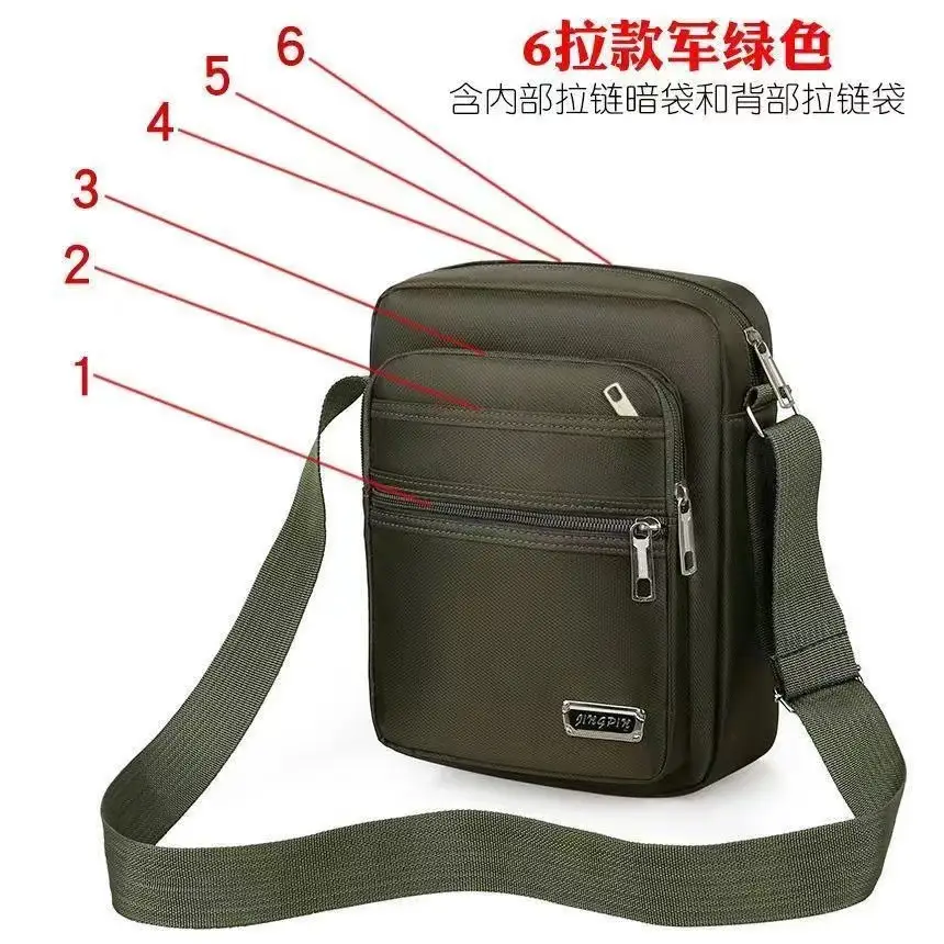 Men's Waterproof Crossbody Bag with 6 Latches - Image 8