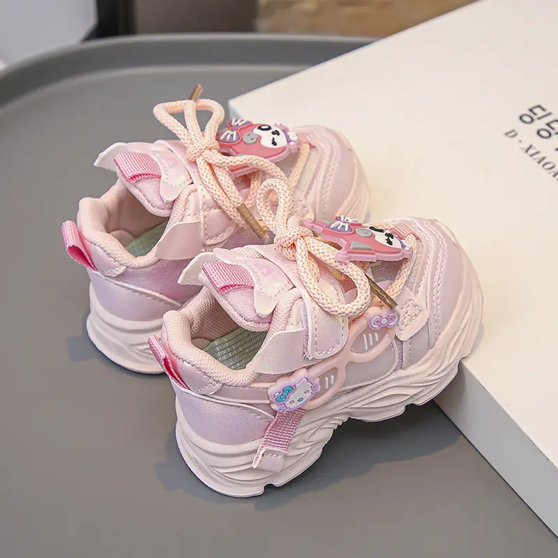 2025 Spring and Autumn New Single Toddler Beginner Baby Shoes 1-2 Years Old Baby Shoes Soft Sole Anti-Slip Sports Shoes - Image 2