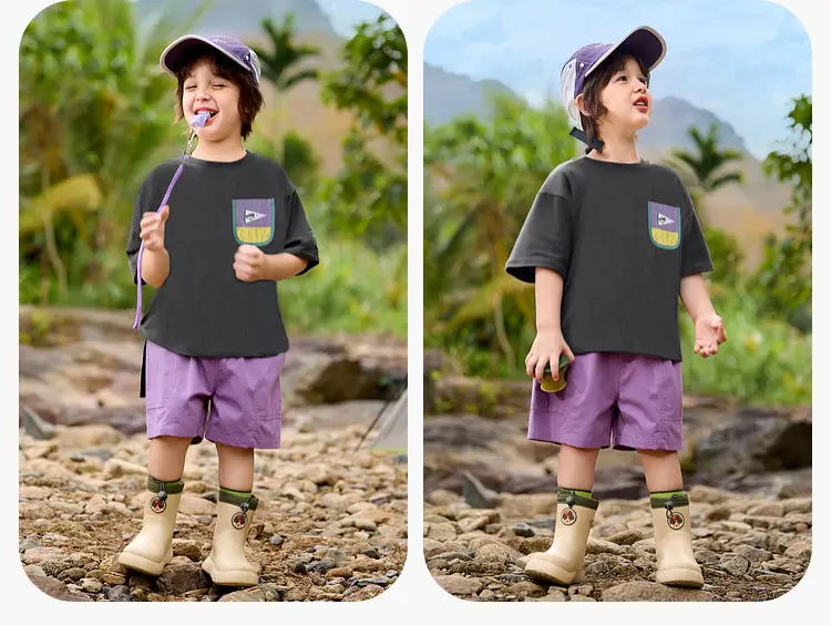 Dudu Baby Summer T-Shirt Boys Cargo Shorts Set — feature 17