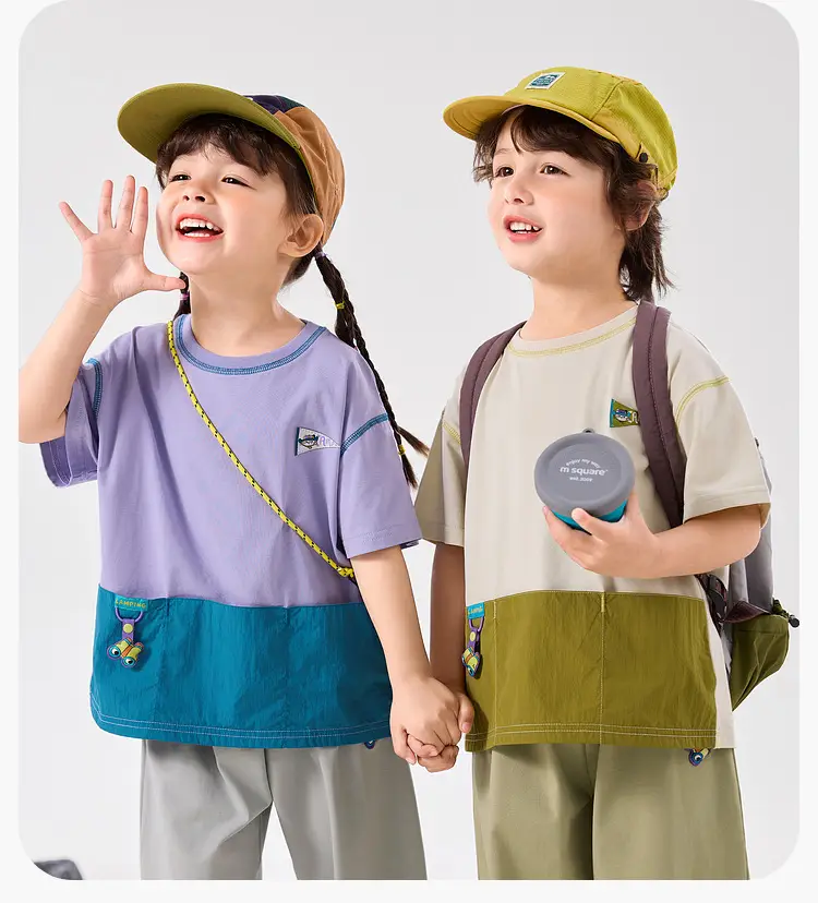 Dudu Baby Summer T-Shirt Boys Cargo Shorts Set - Image 4