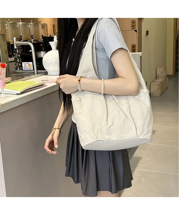 Women's Brown Textured Shoulder Tote Bag 2025 Spring New Style — feature 23