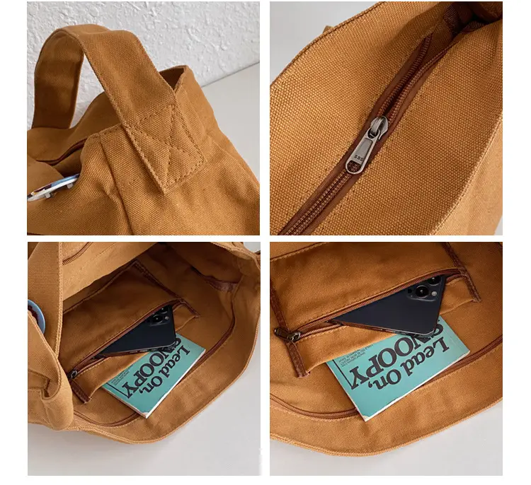 Women Canvas Crossbody Bag Navy Blue 2025 Korean Style — feature 38