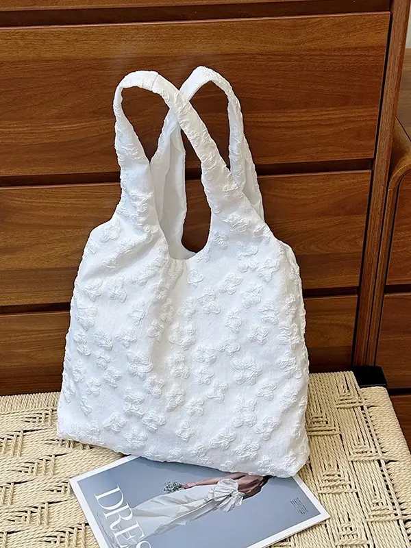 Pink Floral Shoulder Bag for Women Summer Carry - Image 9