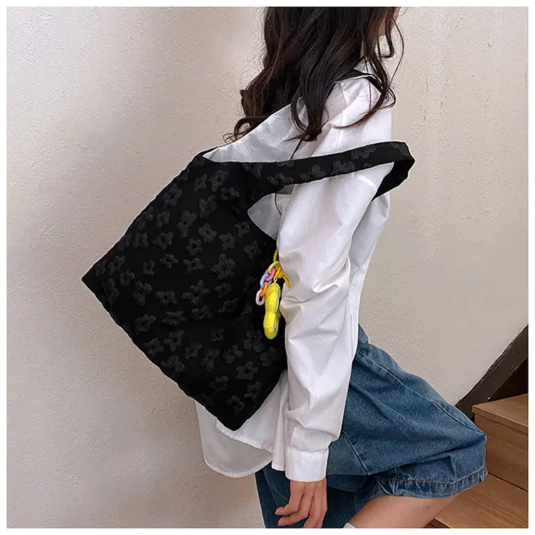 Pink Floral Shoulder Bag for Women Summer Carry — feature 10