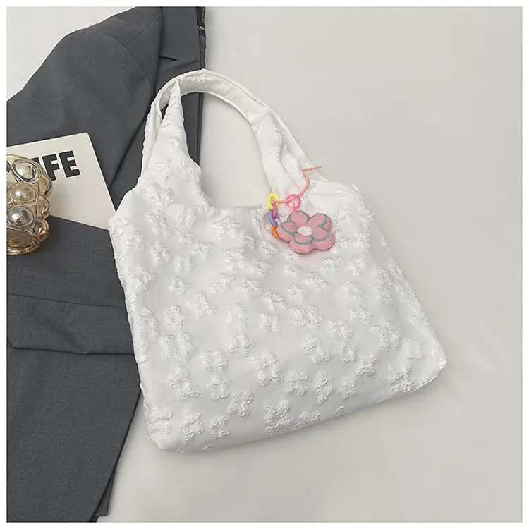 Pink Floral Shoulder Bag for Women Summer Carry — feature 13