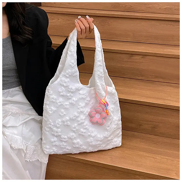 Pink Floral Shoulder Bag for Women Summer Carry — feature 17